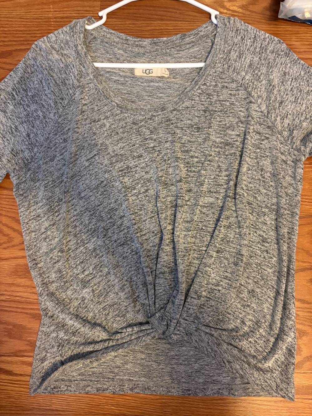 UGG Heather Gray Twist Front Tee